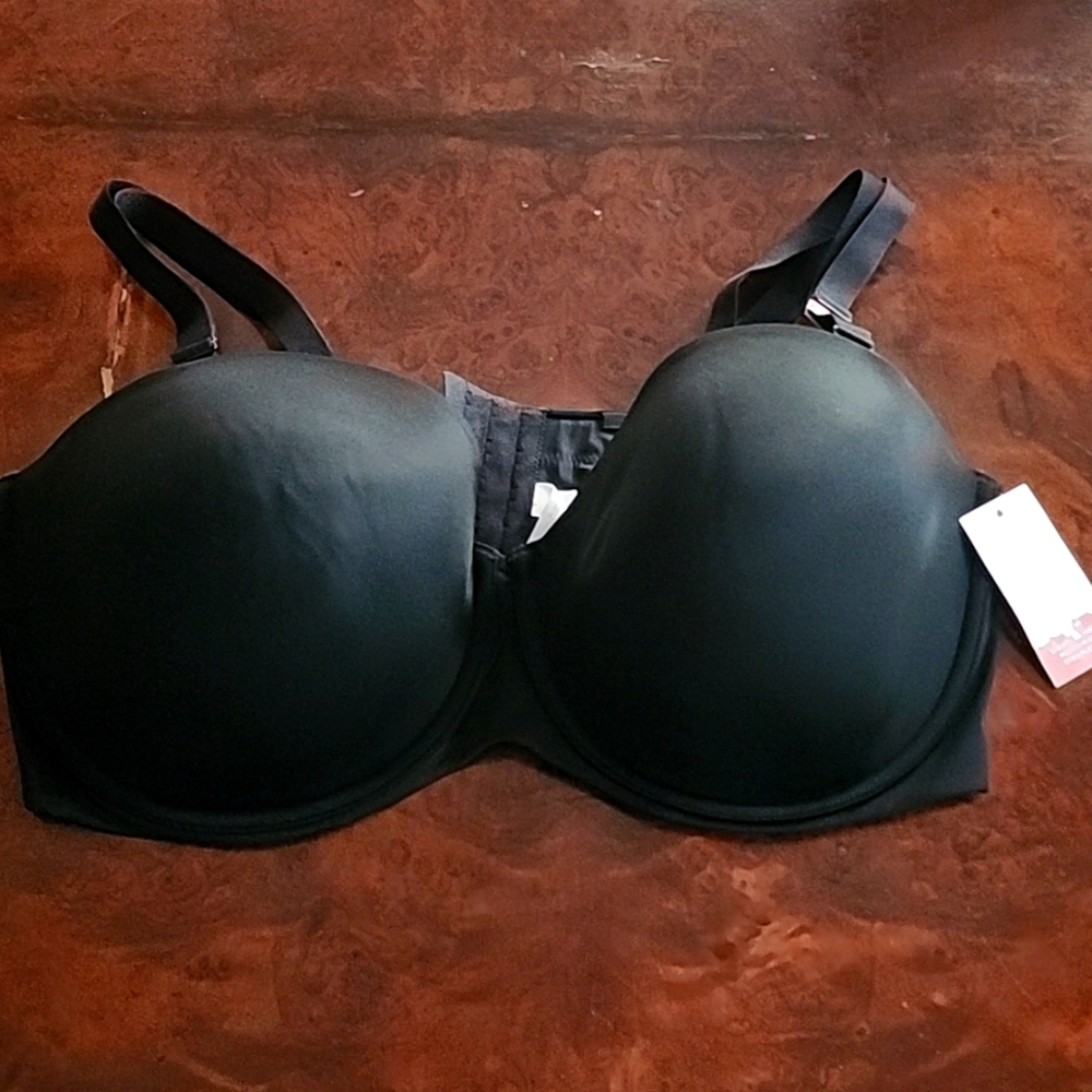 Cacique Black Lightly Lined Multi Way Bra - 44DDD